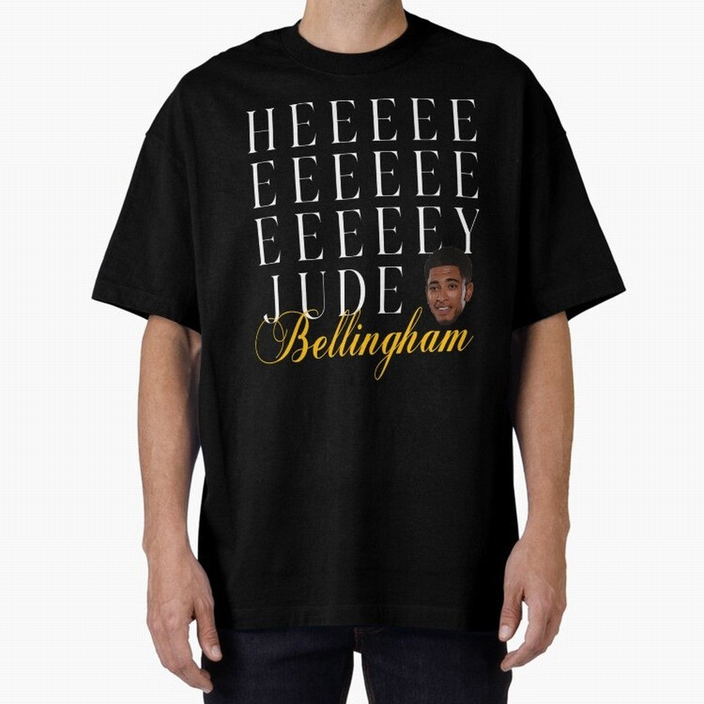 Jude Bellingham Oversized T-Shirt Live the Energy of Match Day Hype around FIFA World Cup 2026 Group Stage, Mbappe, England and Germany, Retro Football Energy, Iconic Rivalries, Trophy Chase Drama and Stadium Atmosphere; Made for Collectors Who