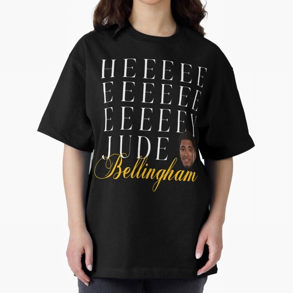 Jude Bellingham Oversized T-Shirt Live the Energy of Match Day Hype around FIFA World Cup 2026 Group Stage, Mbappe, England and Germany, Retro Football Energy, Iconic Rivalries, Trophy Chase Drama and Stadium Atmosphere; Made for Collectors Who