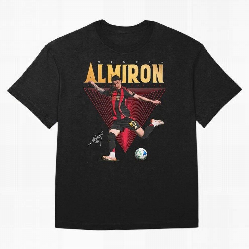 Miguel Almiron Atlanta United FC Oversized T-Shirt Keep Football History Alive during Match Day Hype around FIFA World Cup 2026, Mbappe and Neymar, England, Supporter Pride, Iconic Celebrations, Legendary Names and Global Match Day Energy; Ideal