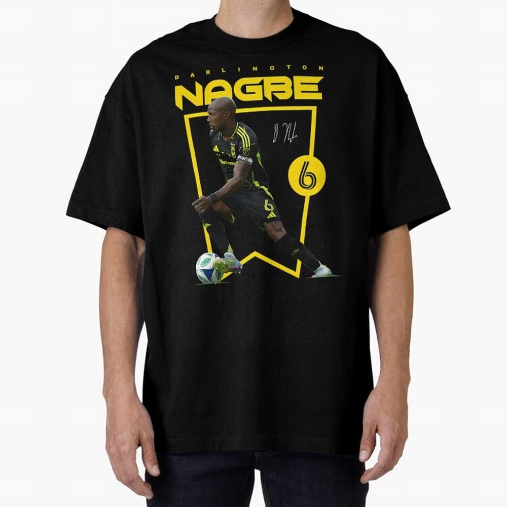 Darlington Nagbe Columbus Crew Oversized T-Shirt Honor Football Greatness during the FIFA World Cup 2026 Journey through Cristiano Ronaldo, Haaland and CR7 Highlights, Portugal, Spain and Germany Pride, Sports Nostalgia, International Competition,