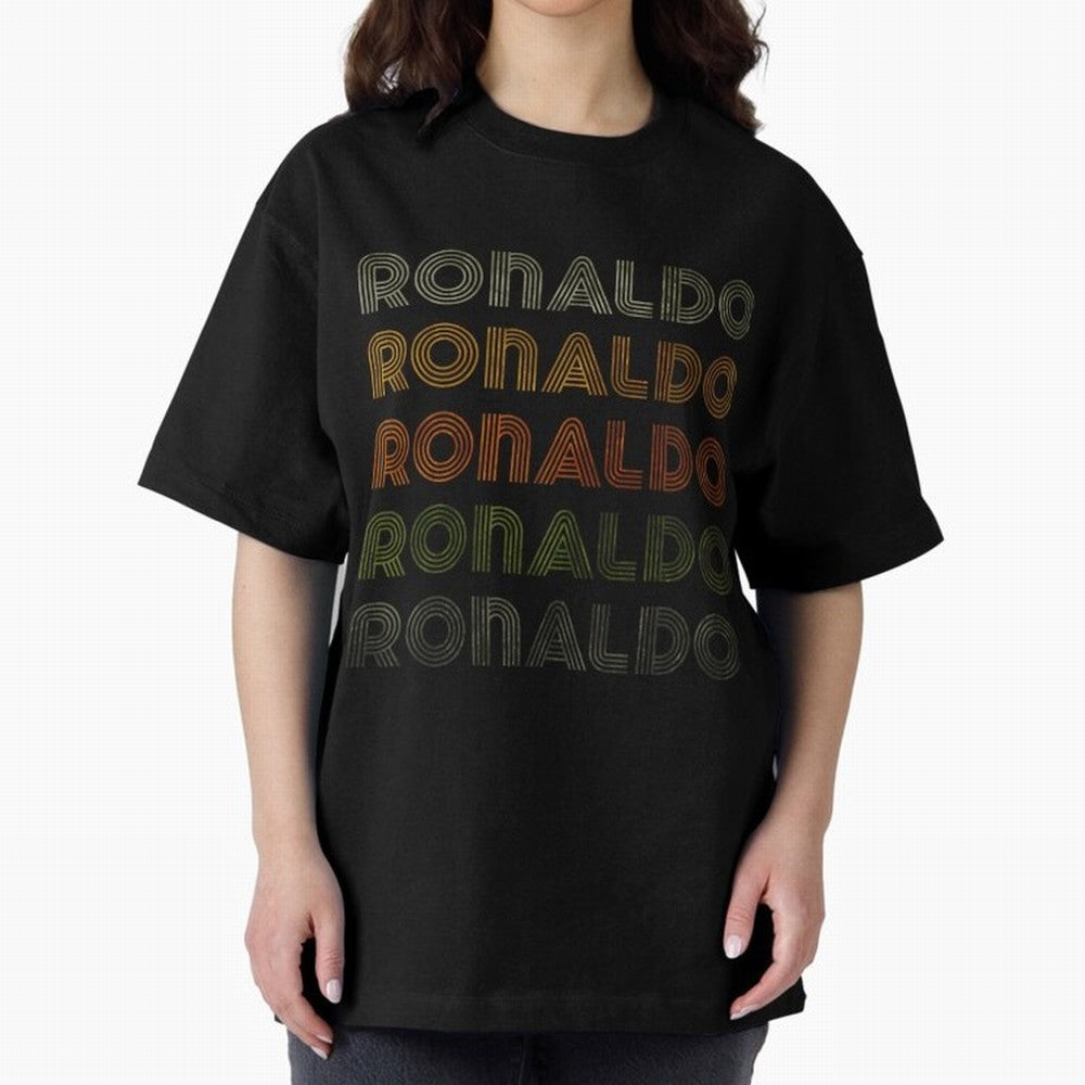Love Heart Ronaldo Tee GrungeVintage Style Black Ronaldo Oversized T-Shirt Share the FIFA World Cup 2026 Journey through Messi, Neymar and Mbappe Highlights, France Pride, Champion Mindset, Group Stage Buzz, Knockout Tension and Passionate Fan