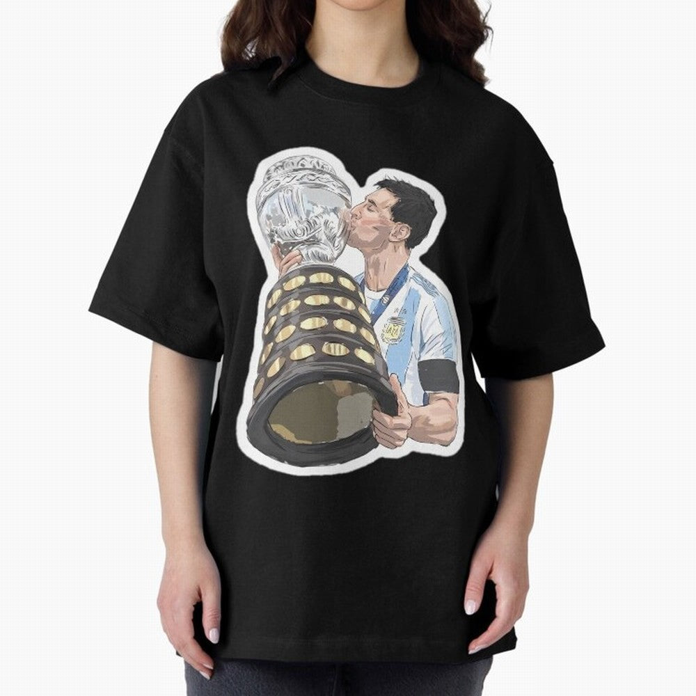 Messi and World Cup Oversized T-Shirt Honor Football Greatness during FIFA World Cup 2026 USA Canada Mexico Built around Mbappe, France Energy, Stadium Memories, Football Loyalty, International Chants and Championship Tradition; Ideal for