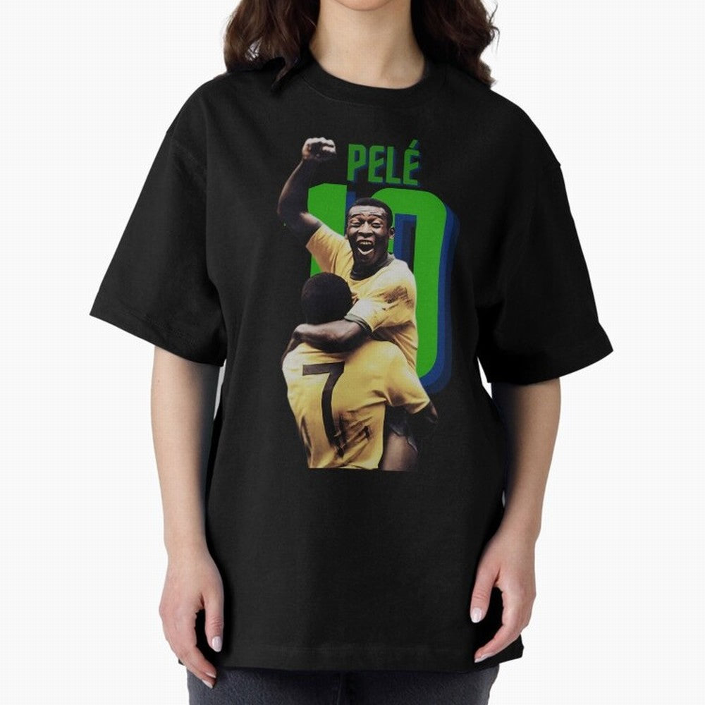 Pele 10 Oversized T-Shirt Join Supporters Worldwide for Global Football Passion for FIFA World Cup 2026 Group Stage, Featuring Cristiano Ronaldo, Haaland and CR7, Spain, Stadium Chants, National Pride, Trophy Dreams and Unforgettable Football