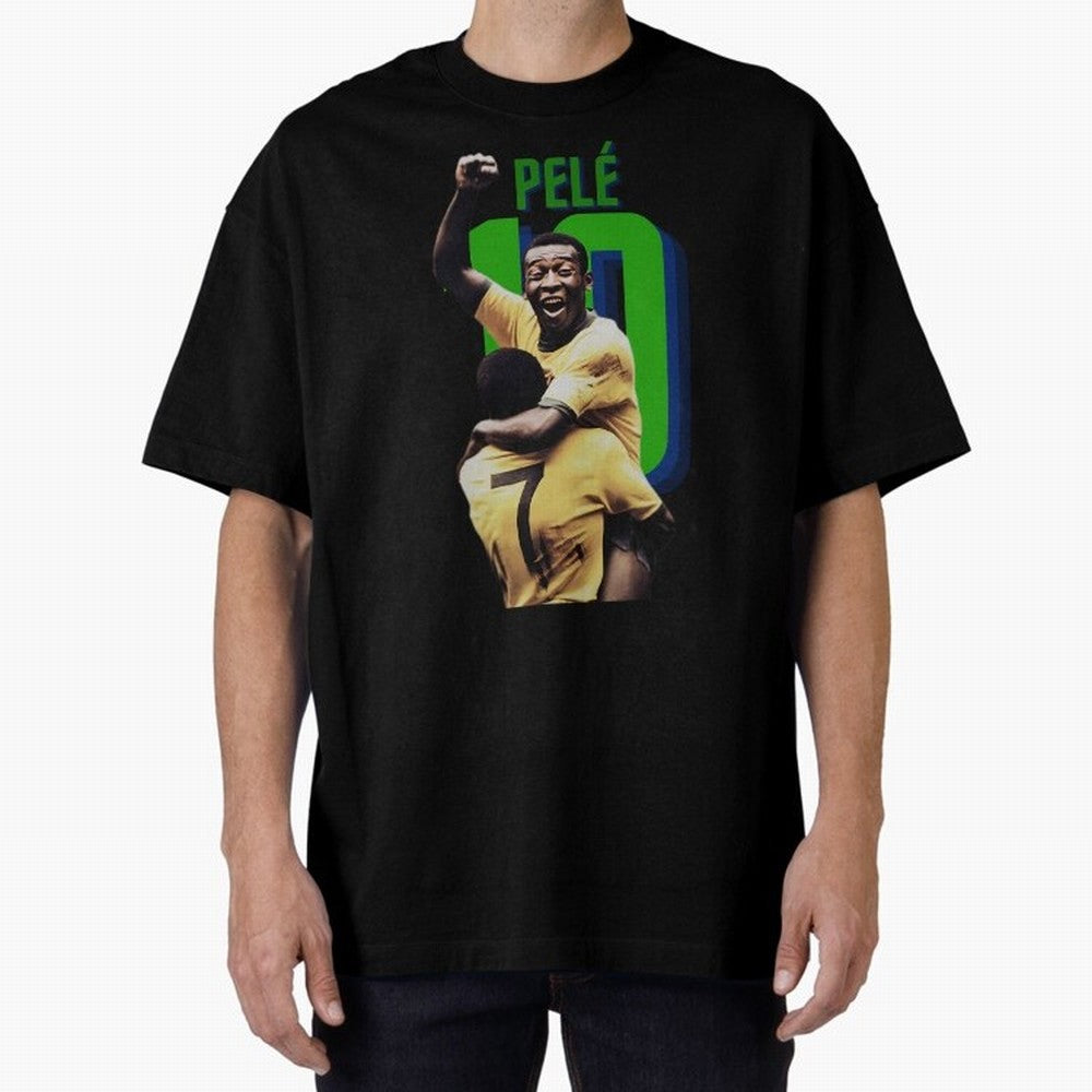 Pele 10 Oversized T-Shirt Join Supporters Worldwide for Global Football Passion for FIFA World Cup 2026 Group Stage, Featuring Cristiano Ronaldo, Haaland and CR7, Spain, Stadium Chants, National Pride, Trophy Dreams and Unforgettable Football