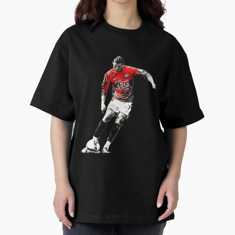 CR7 Artwork For Soccer Fans Gift For Football Lovers Oversized T-Shirt Bring Trophy Dreams to Match Day Hype around FIFA World Cup 2026 USA Canada Mexico, Messi, England, Supporter Pride, Iconic Celebrations, Legendary Names and Global Match Day