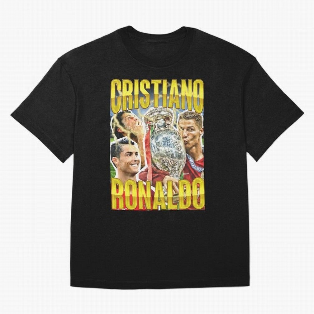Ronaldo Siuuu Celebration Silhouette Design For Football Fans, Gift For Soccer Enthusiasts Oversized T-Shirt Bring a Champion Mindset to FIFA World Cup 2026 Group Stage Filled with Messi, Neymar and Mbappe, Germany Energy, Stadium Memories,