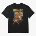Ronaldo Champion Victory Design For Football Fans Gift For Soccer Supporters Oversized T-Shirt Carry the Dream of Match Day Hype around FIFA World Cup 2026 Group Stage, Haaland and Mbappe, Spain and Netherlands, Classic Soccer Heritage,