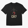 A footballer with a well-known shirt number Oversized T-Shirt Follow the Road to FIFA World Cup 2026 USA Canada Mexico Highlighting Cristiano Ronaldo, Spain Energy, Match Day Excitement, Supporter Culture, Golden Goals and Global Football Passion;