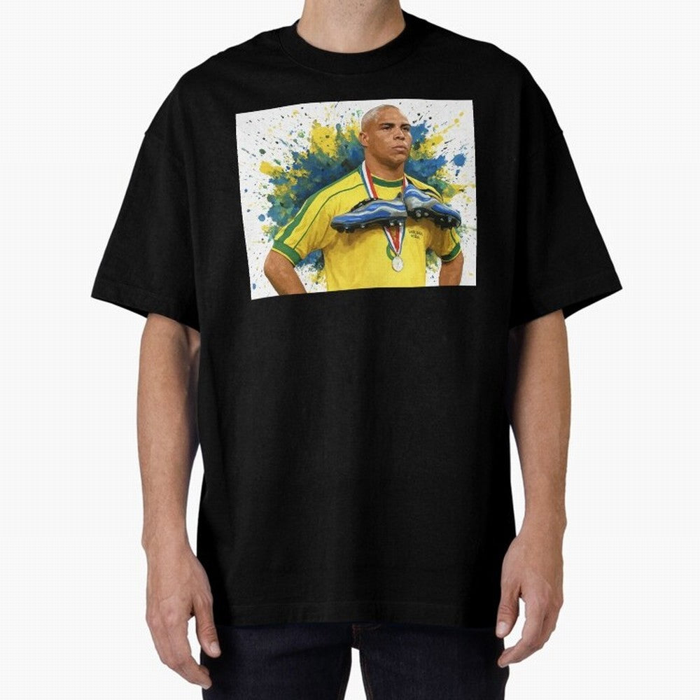 Ronaldo, O Fen?meno Oversized T-Shirt Turn Up for Global Football Passion for FIFA World Cup 2026 Group Stage, Made for Mbappe, Spain and Netherlands, Goal Celebration Energy, Supporter Heritage, Football Icons and Worldwide Tournament Joy; Great