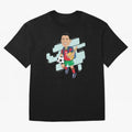 BACK TO SCHOOL - CARICATURE - CHRISTIANO - RONALDO Oversized T-Shirt Back the Journey through the FIFA World Cup 2026 USA Canada Mexico Journey through Cristiano Ronaldo Highlights, Portugal, Spain and Germany Pride, Goal Celebration Energy,