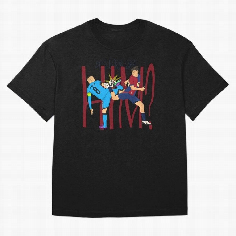 Iniesta and pedri the past and present Oversized T-Shirt Support the Legends of the FIFA World Cup 2026 Group Stage Journey through Messi, CR7 and Mbappe Highlights, Spain and Netherlands Pride, Soccer Culture, Superstar Moments, National Team