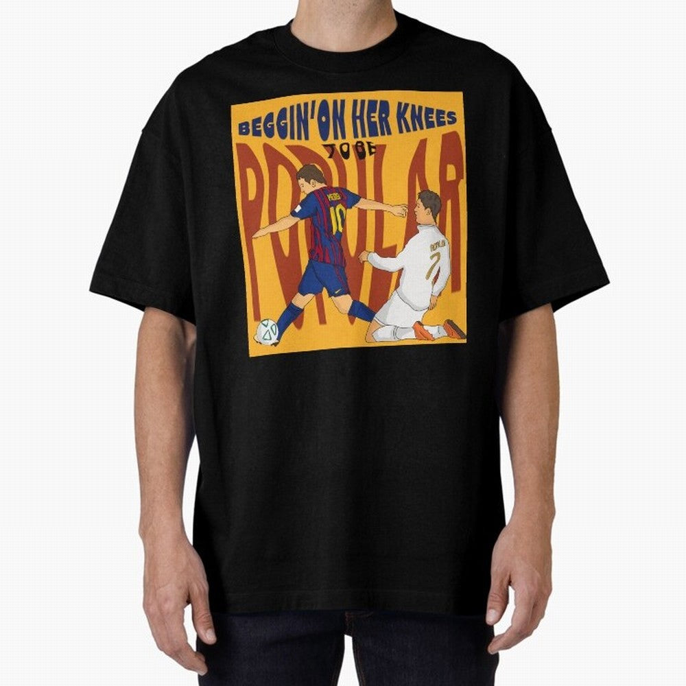 Messi and Ronaldo el classico Oversized T-Shirt Unlock FIFA World Cup 2026 USA Canada Mexico Spirit, Capturing Argentina, Haaland, Football Passion, Legendary Performances, Festival Vibes and Supporter Community; Perfect for People Who Love