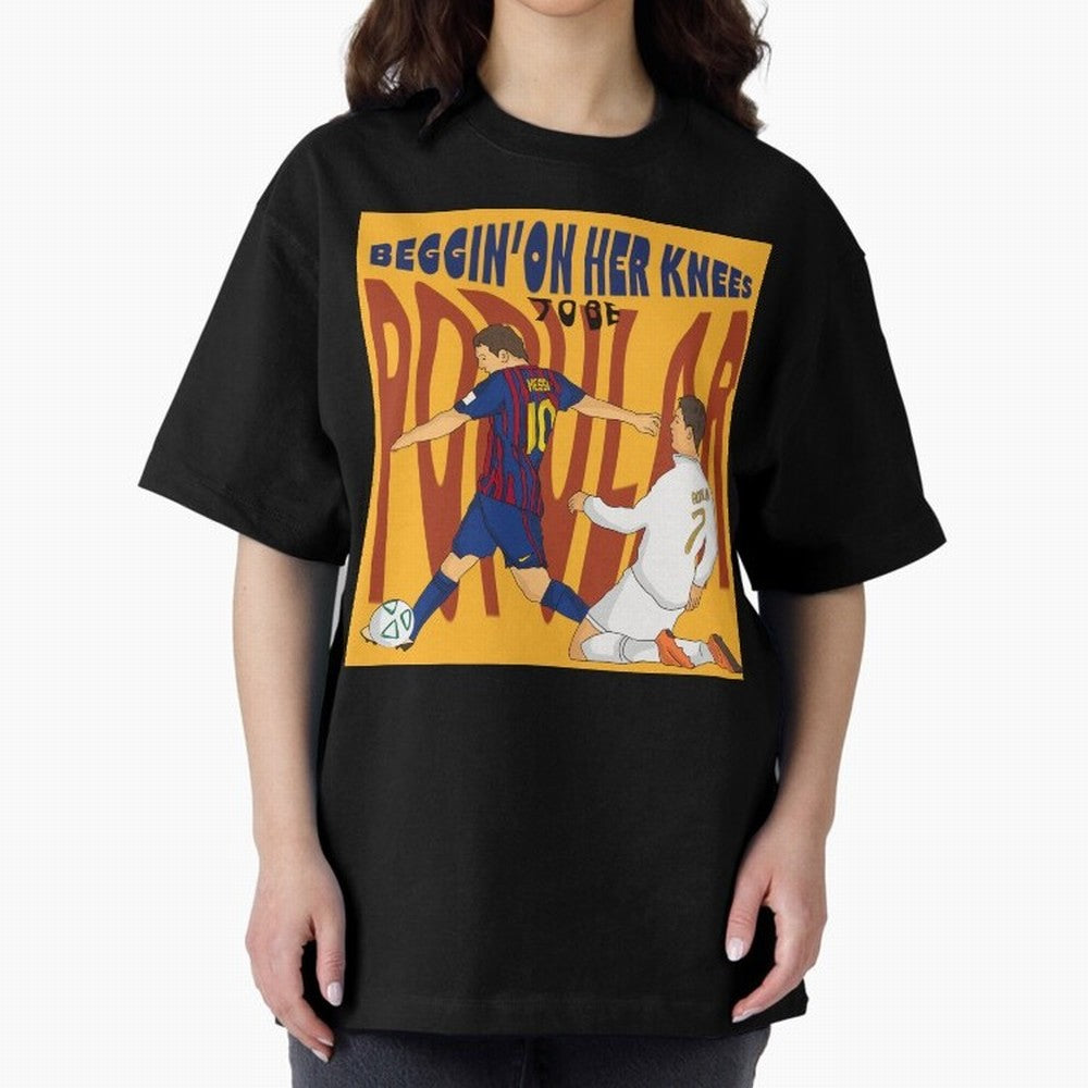 Messi and Ronaldo el classico Oversized T-Shirt Unlock FIFA World Cup 2026 USA Canada Mexico Spirit, Capturing Argentina, Haaland, Football Passion, Legendary Performances, Festival Vibes and Supporter Community; Perfect for People Who Love