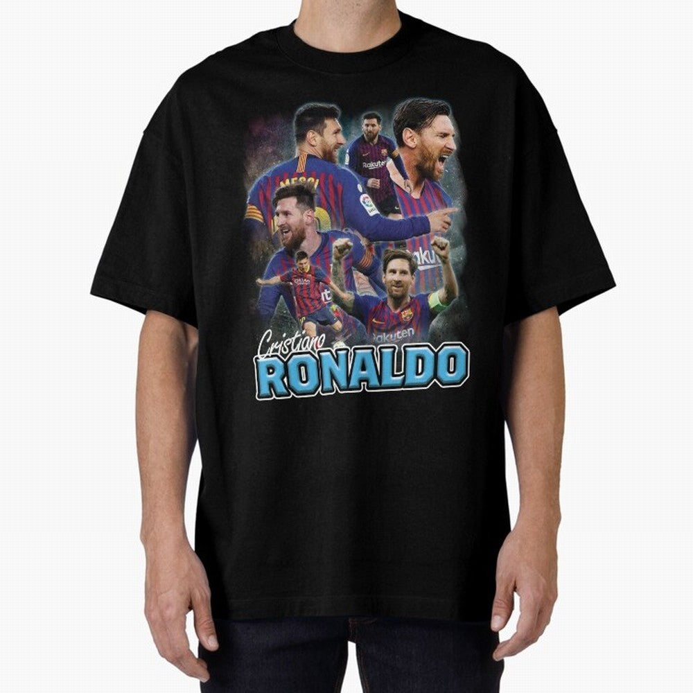 Ronaldo / Messi Pardoy Shirt Oversized T-Shirt Represent the Passion of FIFA World Cup 2026 Group Stage Spirit, Featuring Portugal, Haaland and Mbappe, Football Passion, Legendary Performances, Festival Vibes and Supporter Community; Created for