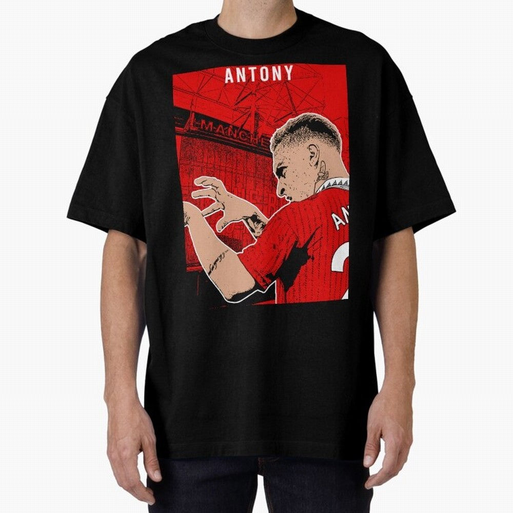 Antony Oversized T-Shirt Share the Excitement of FIFA World Cup 2026 USA Canada Mexico for Fans of Messi and Spain, Bringing Champion Mindset, Group Stage Buzz, Knockout Tension and Passionate Fan Culture; Built for Supporters Chasing Trophy