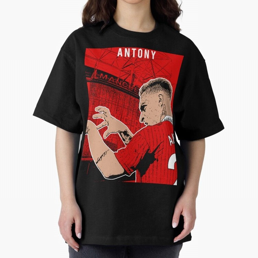 Antony Oversized T-Shirt Share the Excitement of FIFA World Cup 2026 USA Canada Mexico for Fans of Messi and Spain, Bringing Champion Mindset, Group Stage Buzz, Knockout Tension and Passionate Fan Culture; Built for Supporters Chasing Trophy