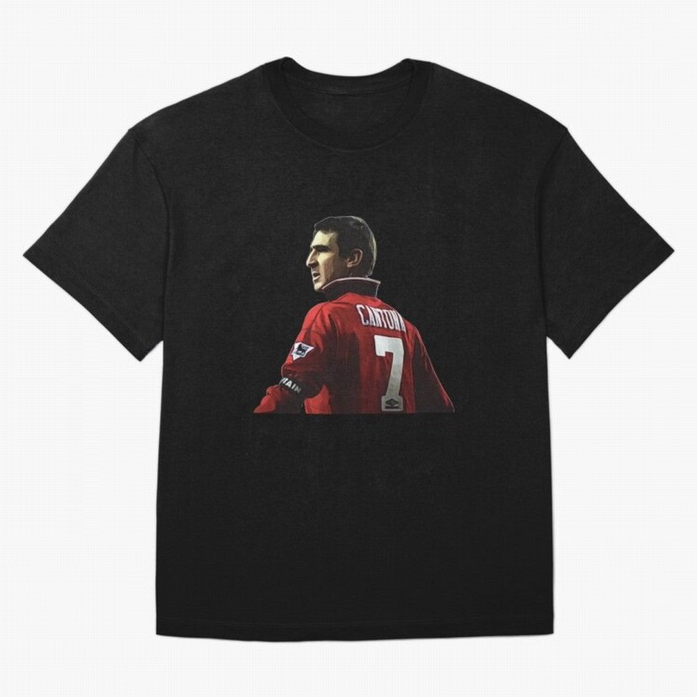King of Manchester Eric Cantona Oversized T-Shirt Celebrate Unforgettable Nights in Match Day Hype around FIFA World Cup 2026, Haaland, France and Portugal, Classic Soccer Heritage, Championship Pressure, Fan Loyalty and International Pride; Made