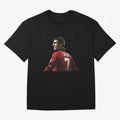 King of Manchester Eric Cantona Oversized T-Shirt Celebrate Unforgettable Nights in Match Day Hype around FIFA World Cup 2026, Haaland, France and Portugal, Classic Soccer Heritage, Championship Pressure, Fan Loyalty and International Pride; Made
