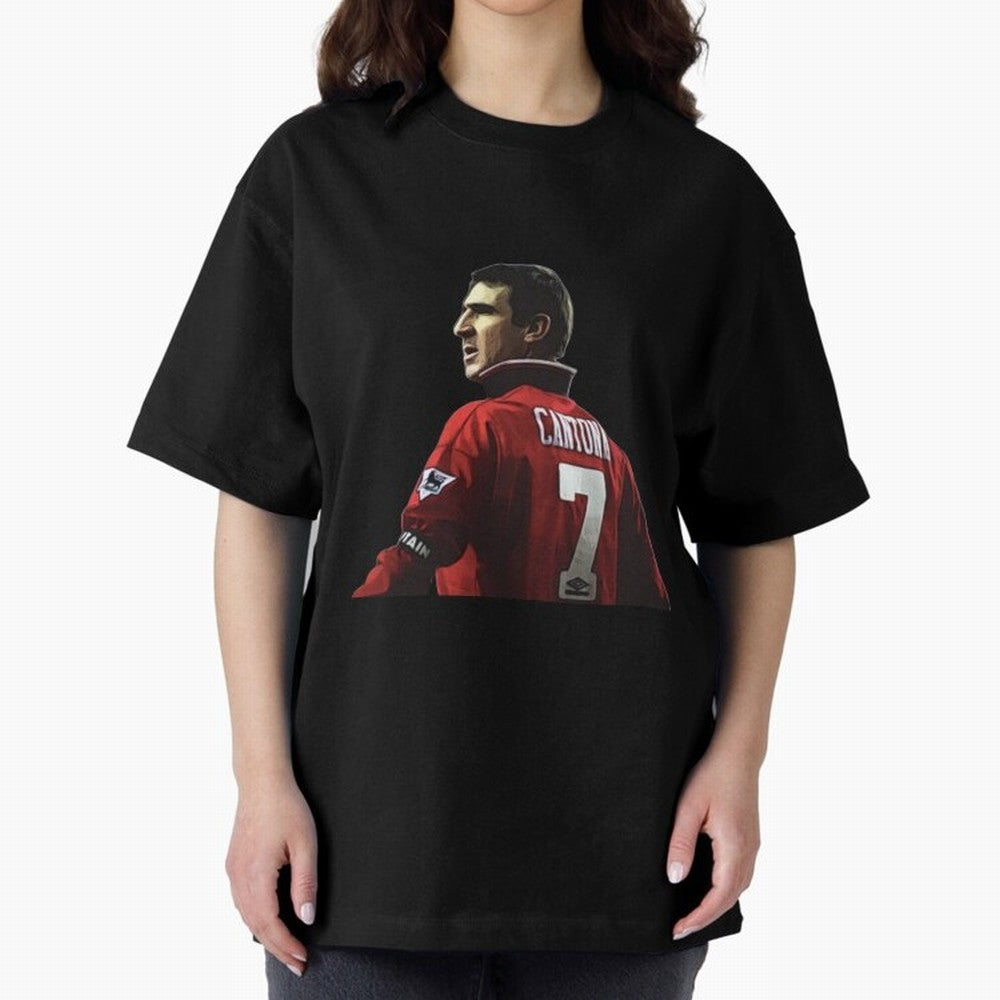 King of Manchester Eric Cantona Oversized T-Shirt Celebrate Unforgettable Nights in Match Day Hype around FIFA World Cup 2026, Haaland, France and Portugal, Classic Soccer Heritage, Championship Pressure, Fan Loyalty and International Pride; Made