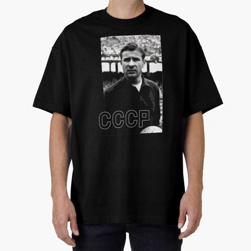 Lev Yashin Football Legends1 Oversized T-Shirt Bring Supporter Culture to FIFA World Cup 2026 USA Canada Mexico Spirit, Made for Portugal, Spain and Germany, Messi, Game Day Rituals, Football Legends, Country Pride and the Road to the Final; Ideal