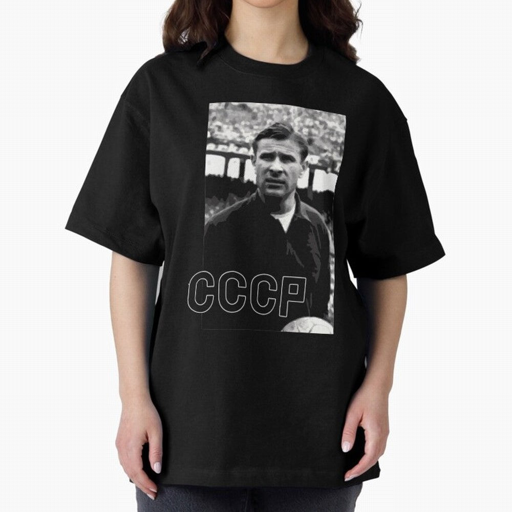 Lev Yashin Football Legends1 Oversized T-Shirt Bring Supporter Culture to FIFA World Cup 2026 USA Canada Mexico Spirit, Made for Portugal, Spain and Germany, Messi, Game Day Rituals, Football Legends, Country Pride and the Road to the Final; Ideal