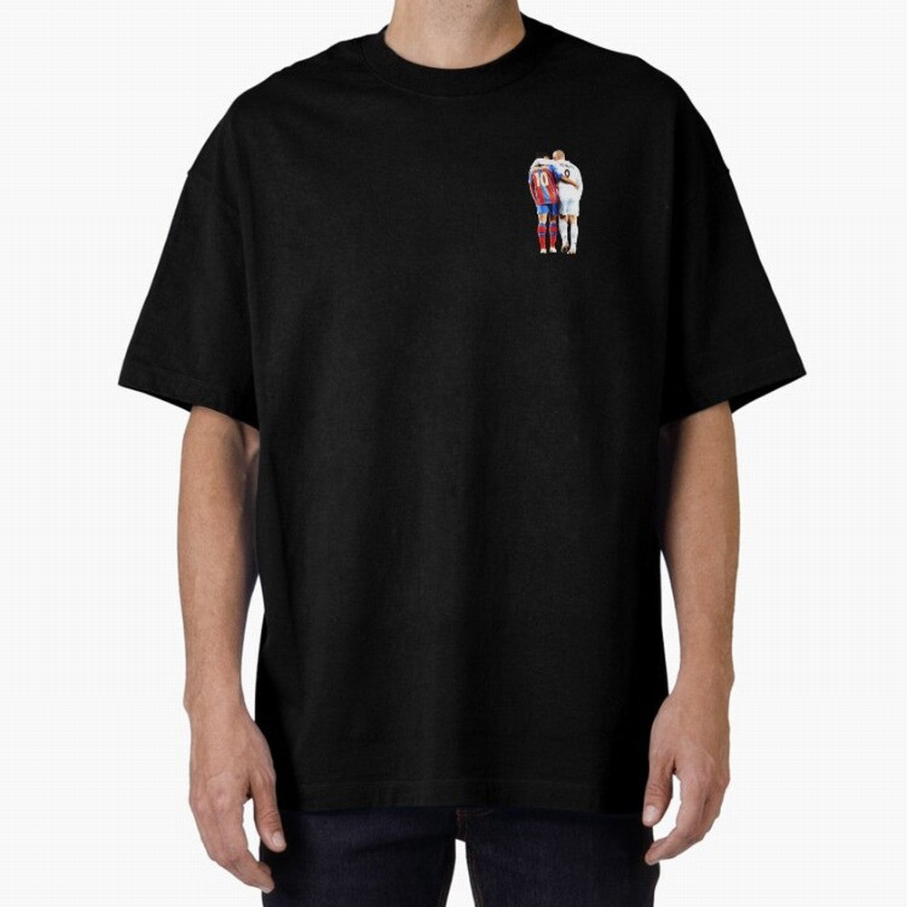 Ronaldinho and R9 Ronaldo Oversized T-Shirt Stand with the FIFA World Cup 2026 Group Stage Journey through Neymar, Haaland and Cristiano Ronaldo Highlights, France and Portugal Pride, Worldwide Fan Energy, Dramatic Goals, Stadium Lights and