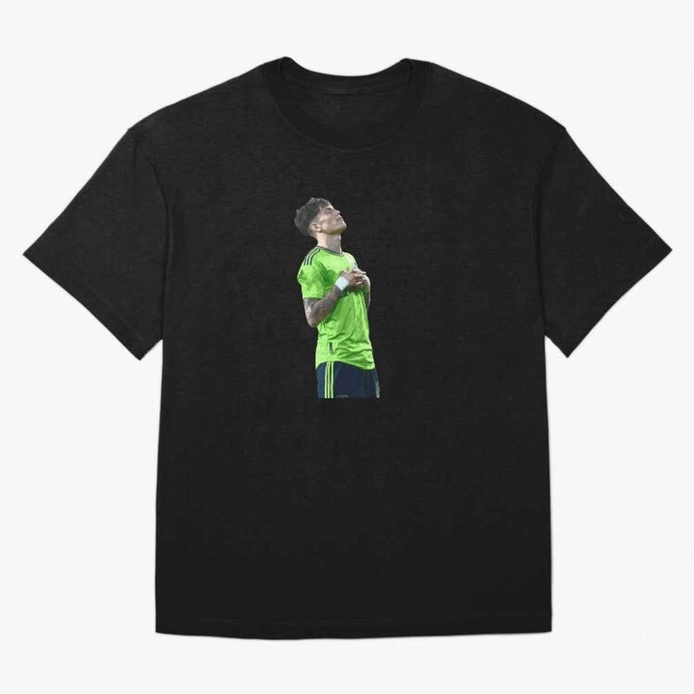 Alejandro Garnacho Oversized T-Shirt Elevate Global Football Passion for FIFA World Cup 2026 Group Stage, Featuring Messi, CR7 and Mbappe, England, Match Day Excitement, Supporter Culture, Golden Goals and Global Football Passion; Perfect for