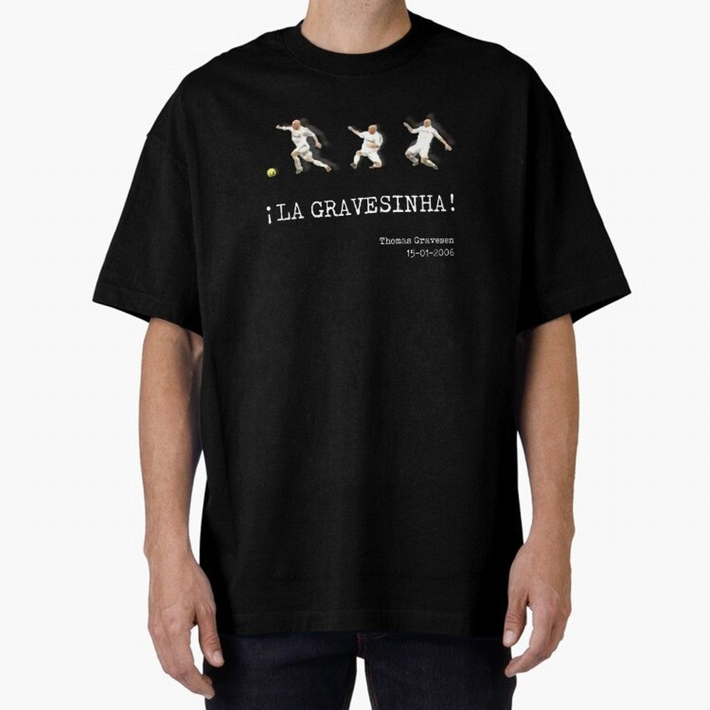 ?La Gravesinha! Oversized T-Shirt Make Memories around FIFA World Cup 2026 for Fans of Cristiano Ronaldo and Brazil, Bringing Champion Mindset, Group Stage Buzz, Knockout Tension and Passionate Fan Culture; Great for Watch Parties, Sports Bars,