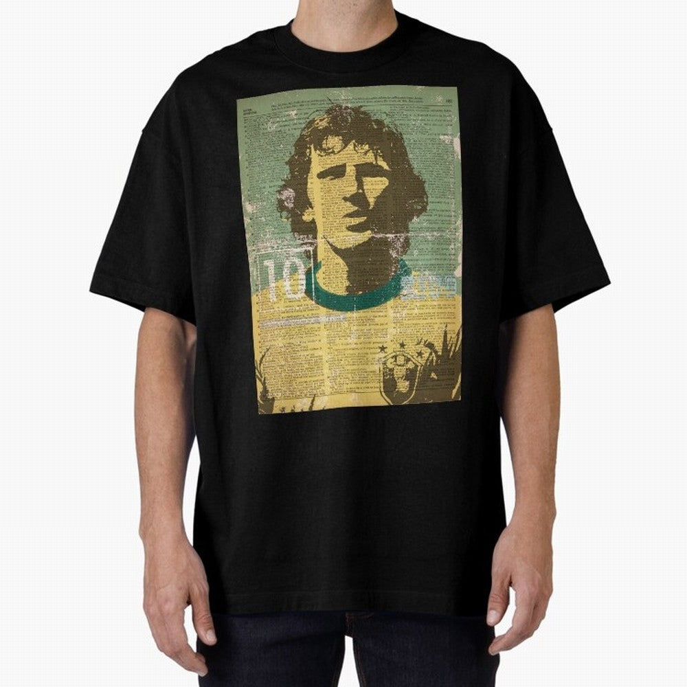 ZICO Oversized T-Shirt Honor the Beautiful Game during Match Day Hype around FIFA World Cup 2026 Group Stage, Messi, CR7 and Mbappe, Brazil, Portugal and Argentina, Game Day Rituals, Football Legends, Country Pride and the Road to the Final; Made