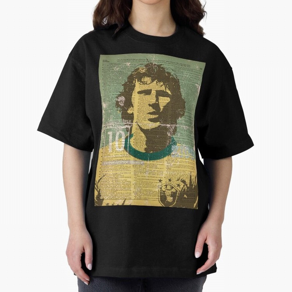 ZICO Oversized T-Shirt Honor the Beautiful Game during Match Day Hype around FIFA World Cup 2026 Group Stage, Messi, CR7 and Mbappe, Brazil, Portugal and Argentina, Game Day Rituals, Football Legends, Country Pride and the Road to the Final; Made