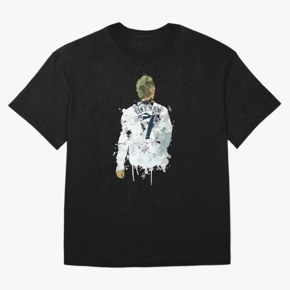 David Beckham England Captain Art Oversized T-Shirt Celebrate the Stars of FIFA World Cup 2026 USA Canada Mexico for Fans of Cristiano Ronaldo, Haaland and CR7 and England, France and Netherlands, Bringing Match Day Excitement, Supporter Culture,