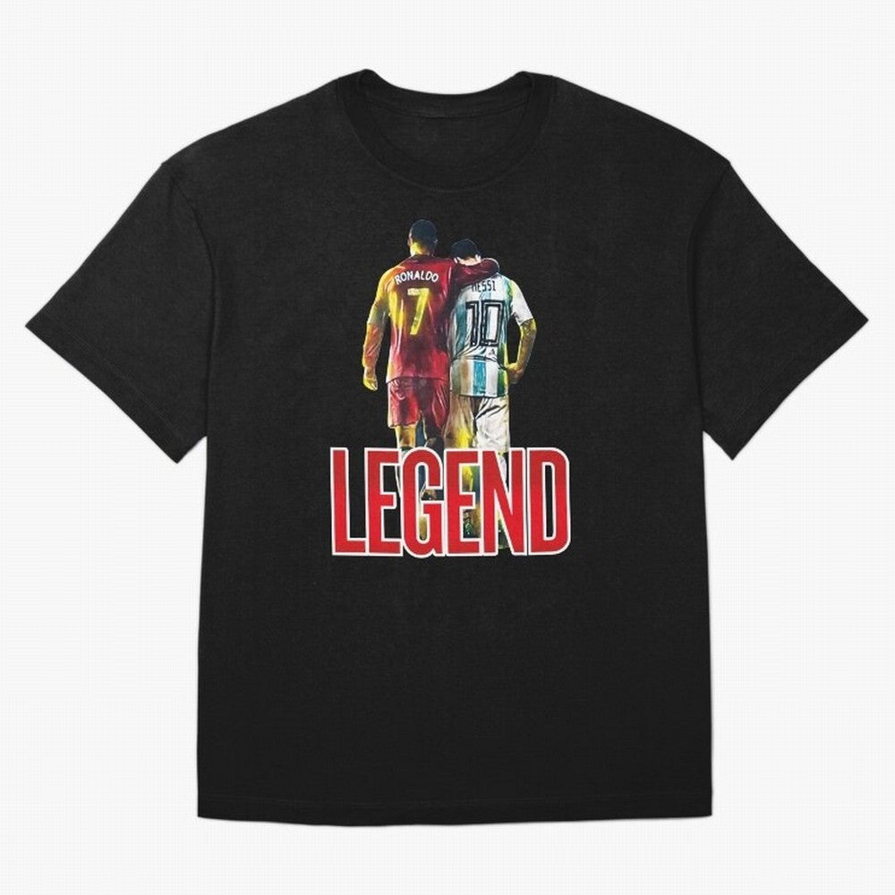 LEGEND MESSI & RONALDO POSTER Oversized T-Shirt Bring Retro Soccer Energy to FIFA World Cup 2026 Spirit, Driven by Germany, Messi and Cristiano Ronaldo, Worldwide Fan Energy, Dramatic Goals, Stadium Lights and Championship Celebrations; Ideal for