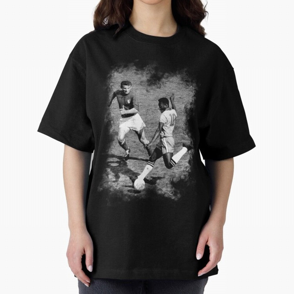 Pele Oversized T-Shirt Show Fan Pride Across the FIFA World Cup 2026 Journey through Messi Highlights, Argentina, France and Brazil Pride, Champion Mindset, Group Stage Buzz, Knockout Tension and Passionate Fan Culture; Made for Die Hard