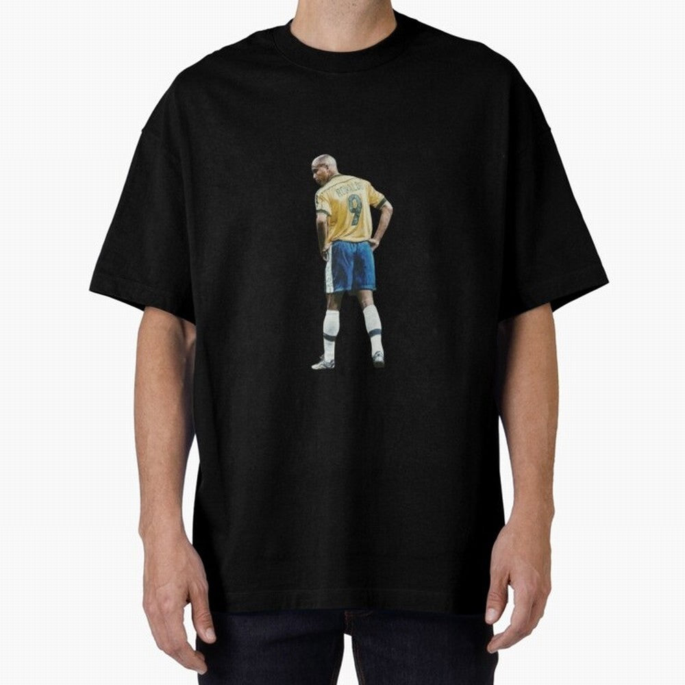 Brazilian Football Player from Milano Oversized T-Shirt Celebrate Football Heritage in Global Football Passion for FIFA World Cup 2026 Group Stage, Celebrating Haaland, England, France and Netherlands, Championship Spirit, Famous Goals, Roaring