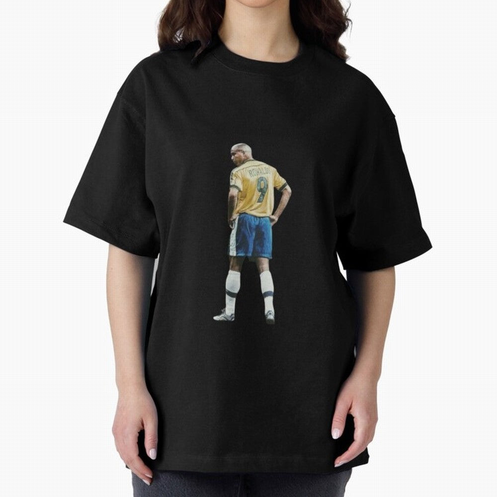 Brazilian Football Player from Milano Oversized T-Shirt Celebrate Football Heritage in Global Football Passion for FIFA World Cup 2026 Group Stage, Celebrating Haaland, England, France and Netherlands, Championship Spirit, Famous Goals, Roaring