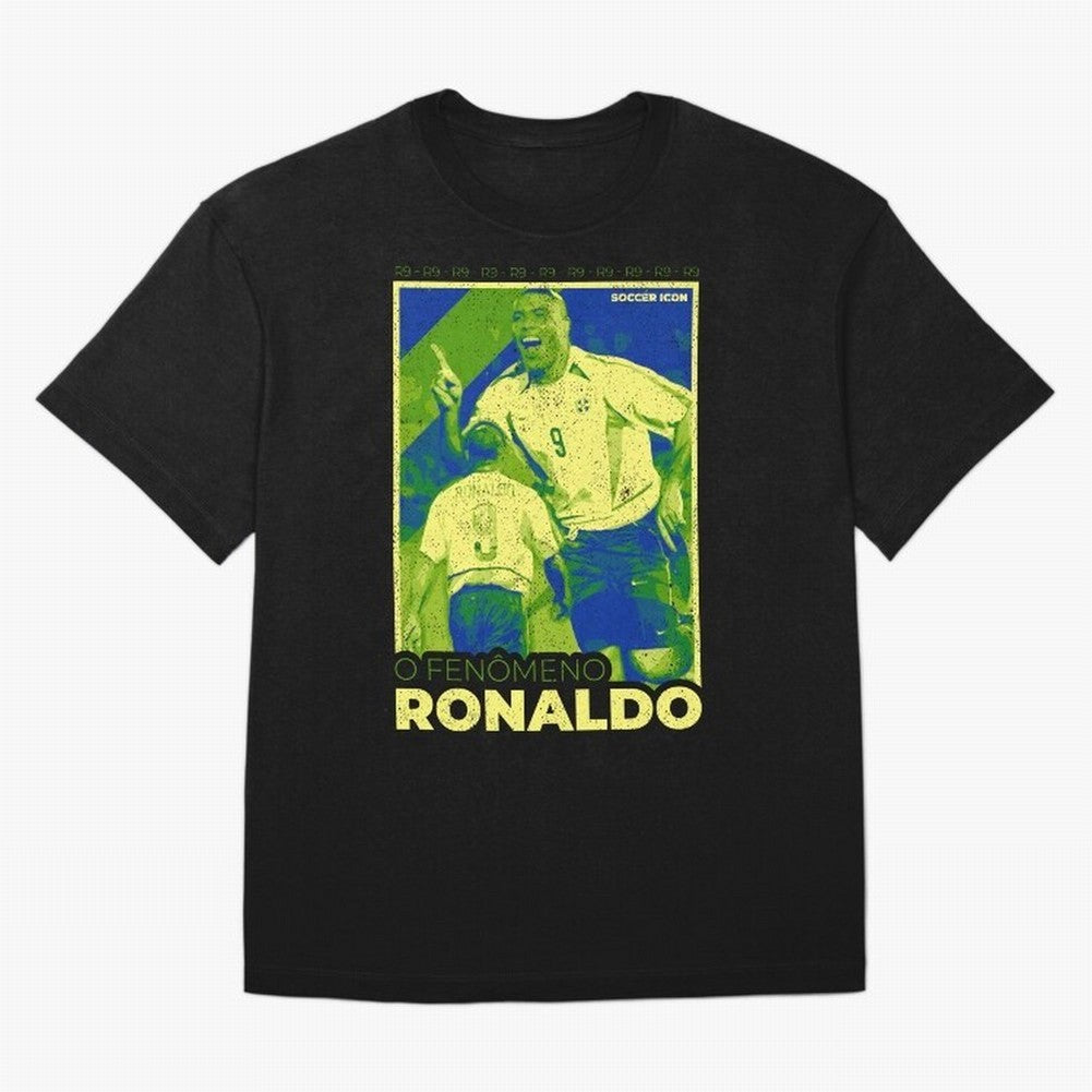 Ronaldo - Street Art - Soccer Icons Oversized T-Shirt Fuel the Hype around Global Football Passion for FIFA World Cup 2026, Highlighting Mbappe, Argentina, Classic Soccer Heritage, Championship Pressure, Fan Loyalty and International Pride; Ideal