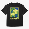 Ronaldo - Street Art - Soccer Icons Oversized T-Shirt Fuel the Hype around Global Football Passion for FIFA World Cup 2026, Highlighting Mbappe, Argentina, Classic Soccer Heritage, Championship Pressure, Fan Loyalty and International Pride; Ideal