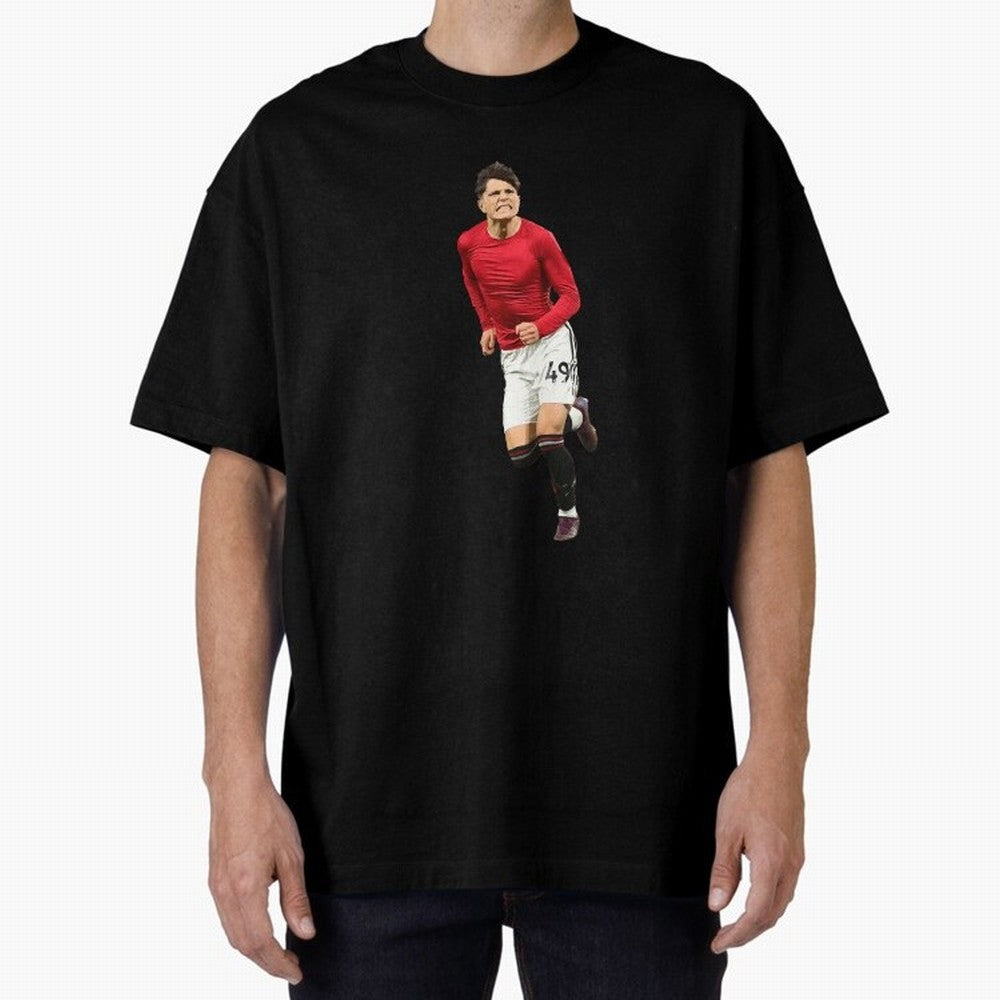 Alejandro Garnacho celebration Oversized T-Shirt Remember Match Day Hype around FIFA World Cup 2026 Group Stage, CR7 and Messi, Argentina and Brazil, Tournament Hype, Historic Matchups, Family Viewing Parties and Global Sports Pride; Ideal for