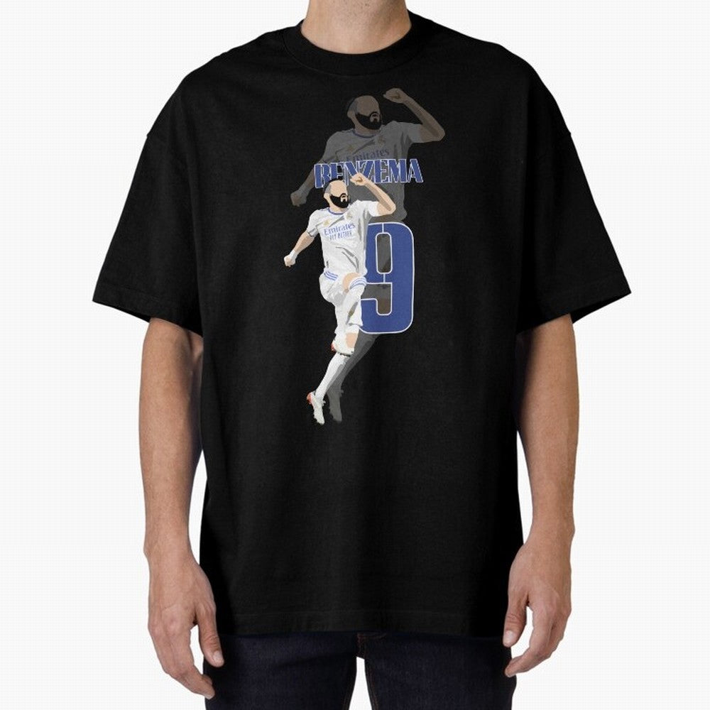 Karim Benzema 9 Oversized T-Shirt Show Your Stadium Side during FIFA World Cup 2026 Group Stage Inspired by Mbappe and Neymar, Portugal Energy, Match Day Excitement, Supporter Culture, Golden Goals and Global Football Passion; Made for Collectors