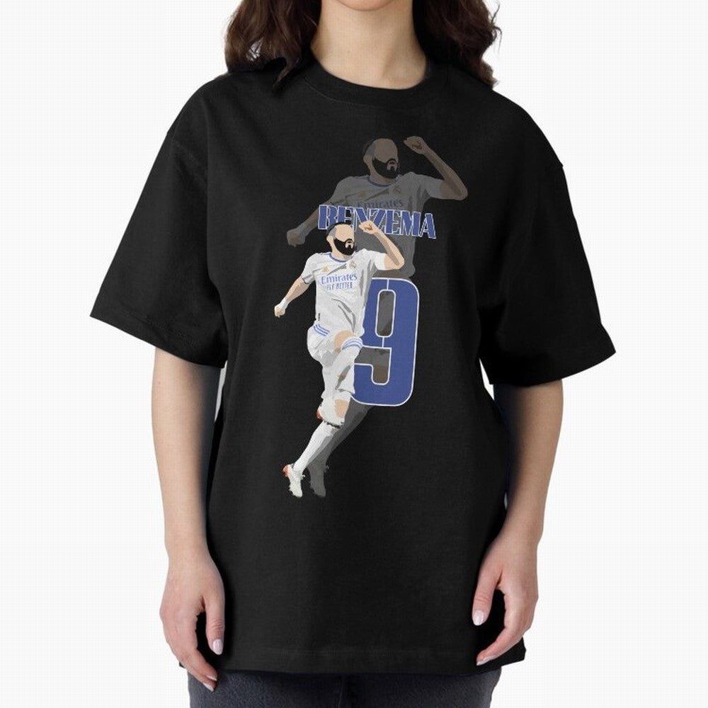 Karim Benzema 9 Oversized T-Shirt Show Your Stadium Side during FIFA World Cup 2026 Group Stage Inspired by Mbappe and Neymar, Portugal Energy, Match Day Excitement, Supporter Culture, Golden Goals and Global Football Passion; Made for Collectors
