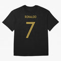 Christiano Ronaldo Portugal Jersey 2020 Oversized T-Shirt Remember Iconic Moments from Global Football Passion for FIFA World Cup 2026 Group Stage, Centered on CR7 and Messi, France and Portugal, Sports Nostalgia, International Competition, Famous