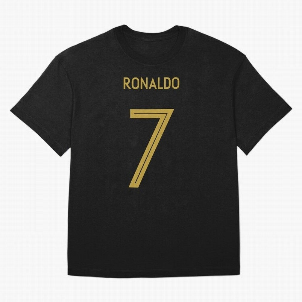 Christiano Ronaldo Portugal Jersey 2020 Oversized T-Shirt Remember Iconic Moments from Global Football Passion for FIFA World Cup 2026 Group Stage, Centered on CR7 and Messi, France and Portugal, Sports Nostalgia, International Competition, Famous