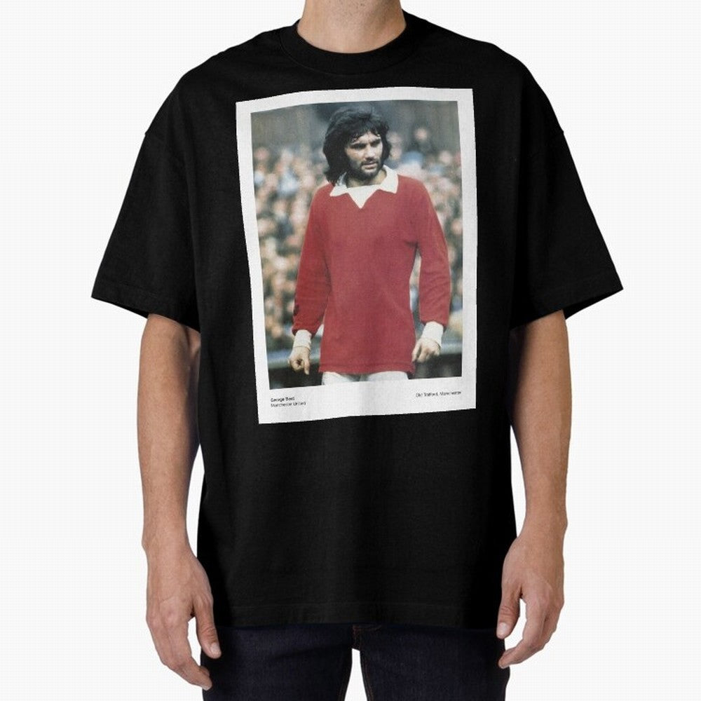 George Best - Manchester United Oversized T-Shirt Bring FIFA World Cup 2026 for Fans of Mbappe and Neymar and Spain, Bringing Tournament Hype, Historic Matchups, Family Viewing Parties and Global Sports Pride; Ideal for Passionate Fans Who Love