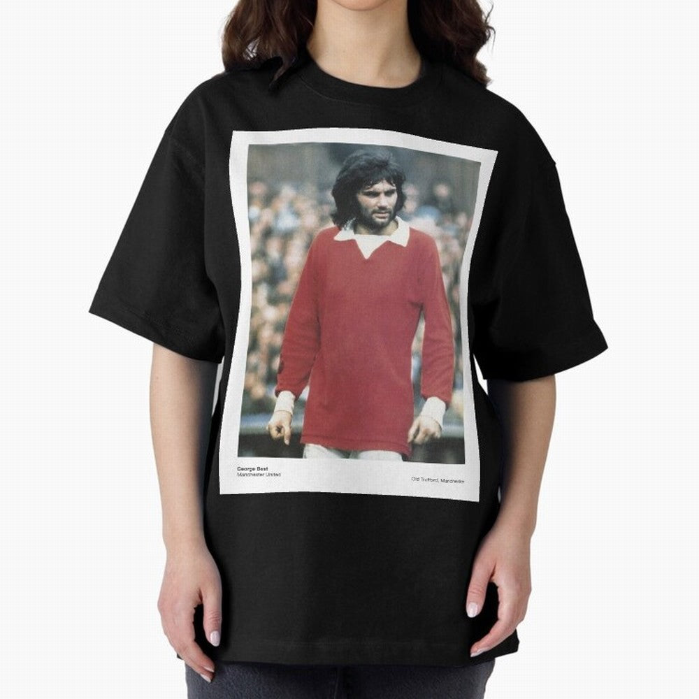 George Best - Manchester United Oversized T-Shirt Bring FIFA World Cup 2026 for Fans of Mbappe and Neymar and Spain, Bringing Tournament Hype, Historic Matchups, Family Viewing Parties and Global Sports Pride; Ideal for Passionate Fans Who Love