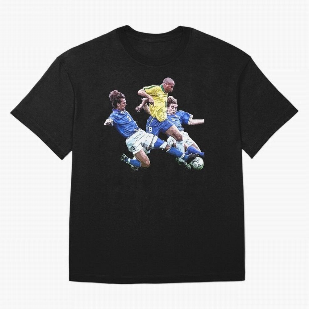 Ronaldo vs Maldini & Cannavaro Oversized T-Shirt Celebrate the FIFA World Cup 2026 Journey through Cristiano Ronaldo, Haaland and CR7 Highlights, England, France and Netherlands Pride, Retro Football Energy, Iconic Rivalries, Trophy Chase Drama and