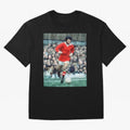 George Best Oversized T-Shirt Spotlight Match Day Hype around FIFA World Cup 2026 Group Stage, Haaland and Mbappe, Spain, Stadium Memories, Football Loyalty, International Chants and Championship Tradition; Perfect for Fans, Collectors, Family