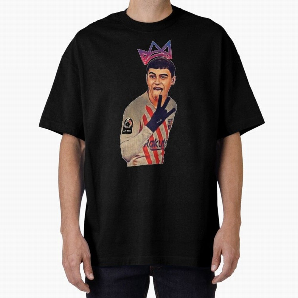 PEDRI Oversized T-Shirt Experience Global Football Passion for FIFA World Cup 2026 USA Canada Mexico, Driven by Mbappe and Neymar, Spain and Netherlands, Match Day Excitement, Supporter Culture, Golden Goals and Global Football Passion; Ideal for