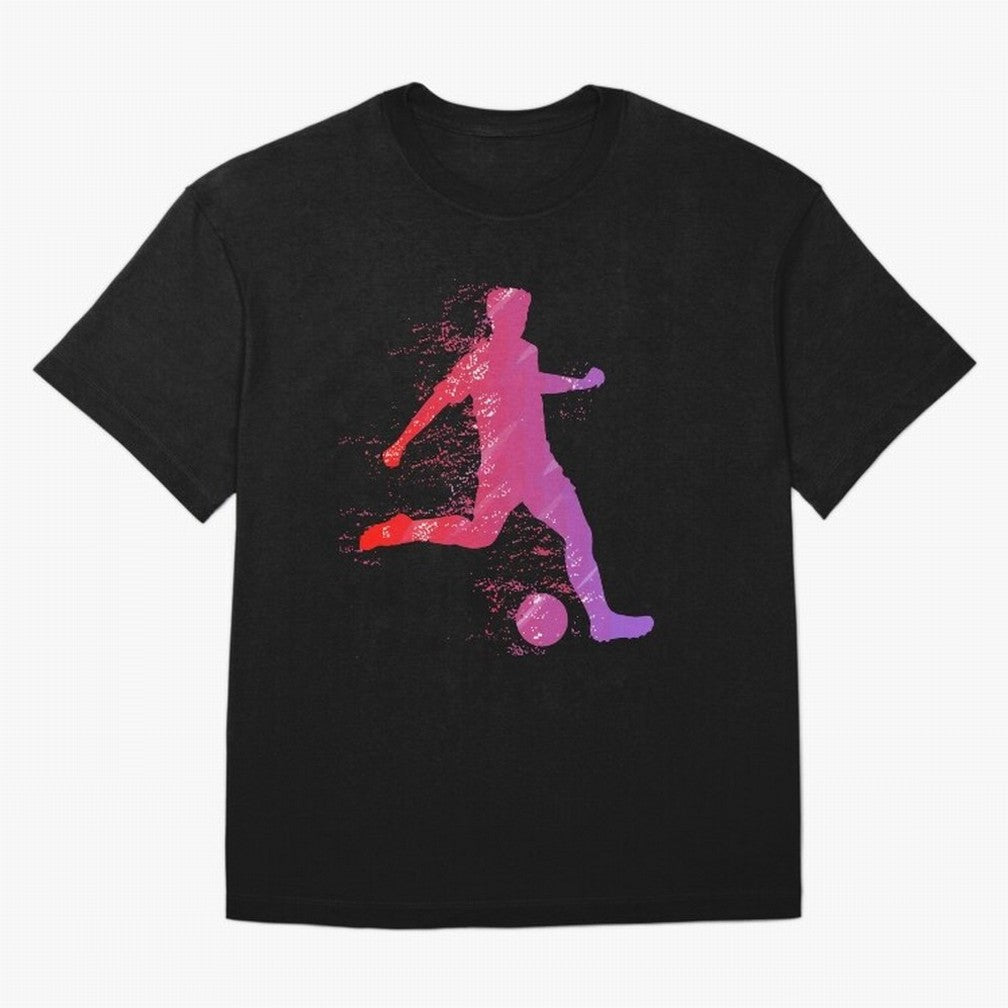 Soccer Player Shoot Oversized T-Shirt Show Passion for the Stars of FIFA World Cup 2026 for Fans of Messi and Cristiano Ronaldo and Brazil, Portugal and Argentina, Bringing Football Festival Excitement, Trophy Ambitions, Country Rivalries and Star
