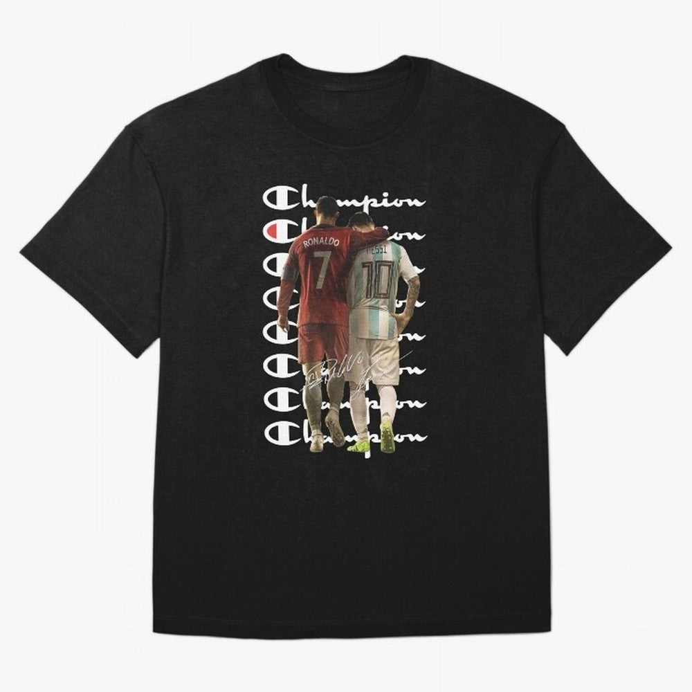Ronaldos And Messis C-C-H-A-M-P-I-O-N-N Oversized T-Shirt Represent Fans Who Live for the FIFA World Cup 2026 Group Stage Journey through Messi, Neymar and Mbappe Highlights, France Pride, Soccer Culture, Superstar Moments, National Team Dreams and