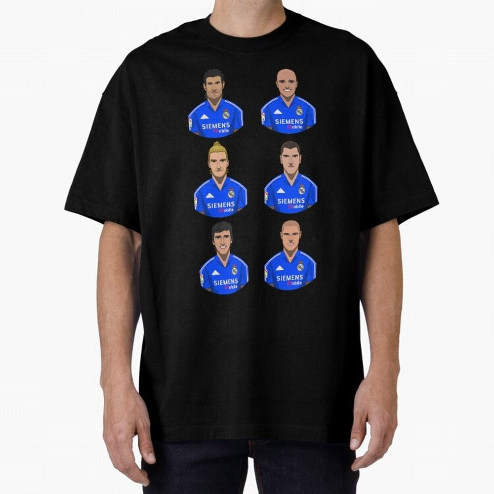 Los Galacticos Oversized T-Shirt Keep the Match Day Mood of Match Day Hype around FIFA World Cup 2026 Group Stage, Messi and Cristiano Ronaldo, Brazil, Goal Celebration Energy, Supporter Heritage, Football Icons and Worldwide Tournament Joy; Built
